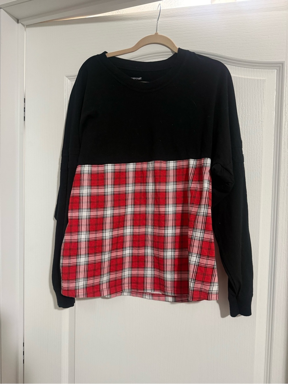 boxercraft Black and Red Plaid Women's Sweater